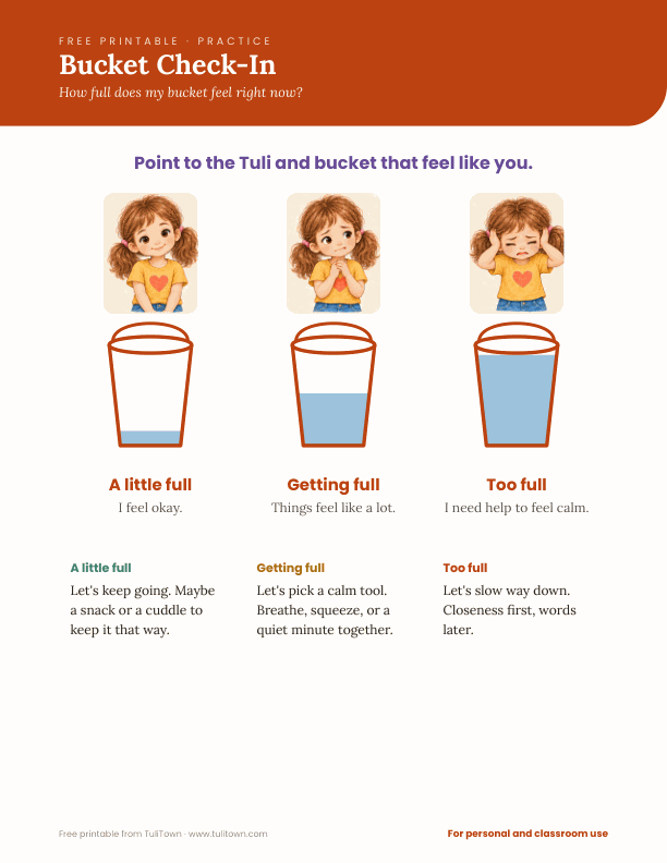 Preview of the Bucket Check-In printable
